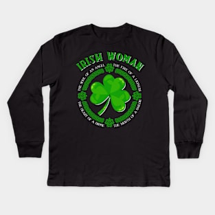 Irish The Soul Of An Angel St Patricks Day Kids Long Sleeve T-Shirt